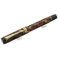 PARKER パーカー 万年筆 デュオフォールド センテニアル チェック アンバーGT M