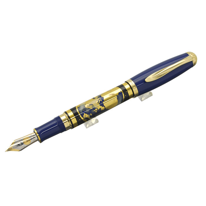 ペリカンM101N復刻版グレーブルーペン先EF14金ロジウムメッキ
