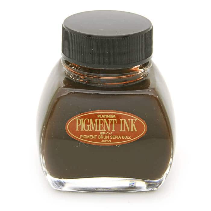 新品 Platinum プラチナ ボトルインク ピグメント 顔料 ブランセピア 60cc 商品id 詳細ページ 万年筆 ボールペンなど高級筆記具の販売 買取 キングダムノート