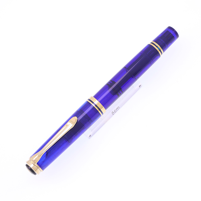 中古)Pelikan ペリカン 万年筆 スーベレーン M600 マリーンブルー M