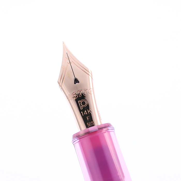 PLATINUM プラチナ 万年筆 センチュリー ニース リラ　F細字　14K 中古)PLATINUM プラチナ 万年筆 #3776 センチュリー NICE(ニース