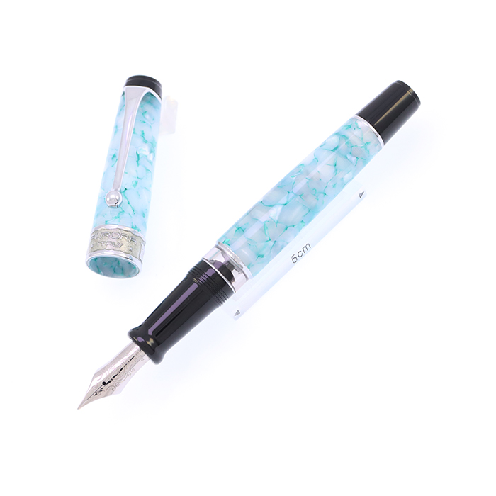 AURORA　アウロラ　オプティマ　日月潭　ブルー/ローズゴールド　F-nib 詳細ページ | 万年筆 ボールペンなど高級筆記具の販売・買取