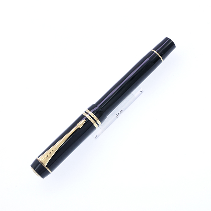 中古)PARKER パーカー 万年筆 デュオフォールド ブラックGT 