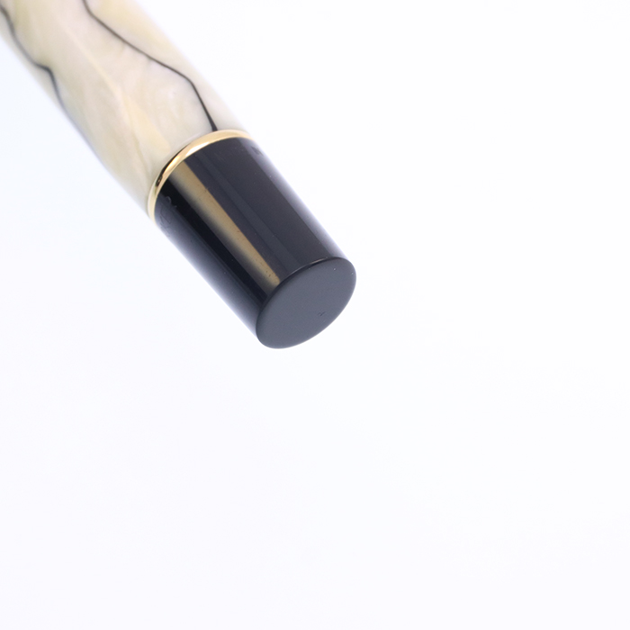 中古)PARKER パーカー 万年筆 デュオフォールド パール&ブラックGT