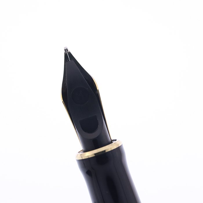 中古)PARKER パーカー 万年筆 デュオフォールド パール&ブラックGT