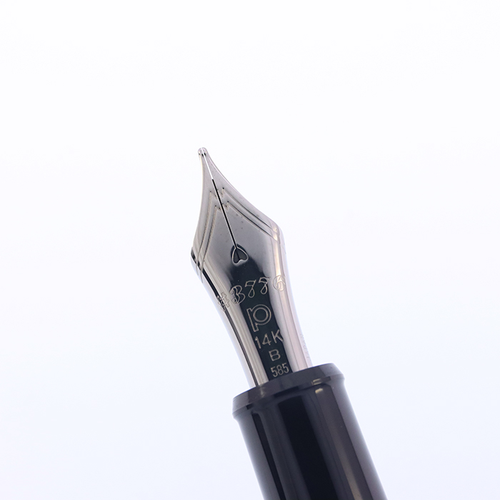 中古)PLATINUM プラチナ 万年筆 #3776 漆黒 闇鋭竹虎王図 太字（商品ID