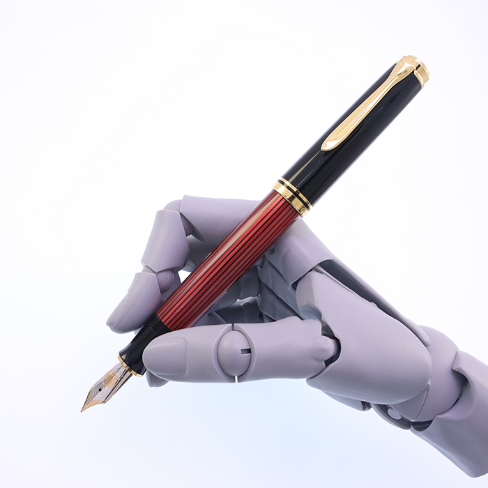 ペリカン　M800 レッドストライプ　万年筆　F 中古)Pelikan ペリカン 万年筆 スーベレーン M800 ブルー