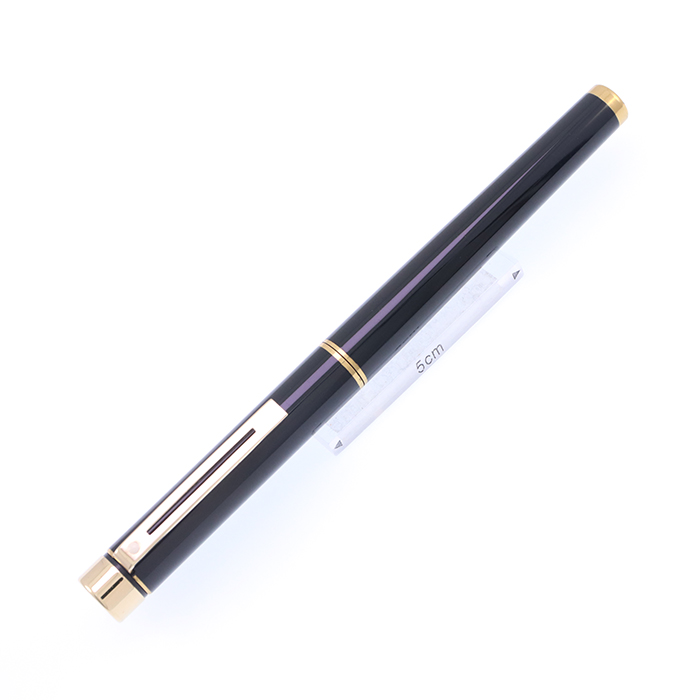 中古)SHEAFFER シェーファー 万年筆 タルガ 1022 ブラックラッカー F 