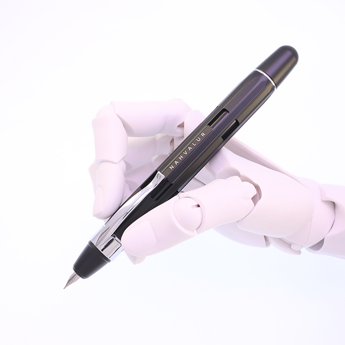 新品)Nahvalur ナーヴァル 万年筆 エクリプス ブラックシルバー（商品