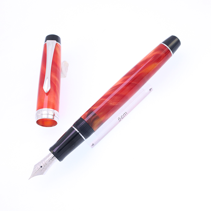 PILOT 万年筆 カスタムヘリテイジSE(ペン先F) 中古)PILOT パイロット 万年筆 カスタム ヘリテイジSE マーブル