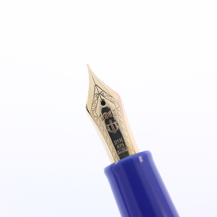 中古)SAILOR セーラー 万年筆 ミルコロール ブルー 中細字（商品ID