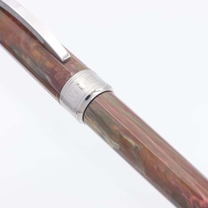 ブラウン木製万年筆 金メッキ装飾 【公式通販】