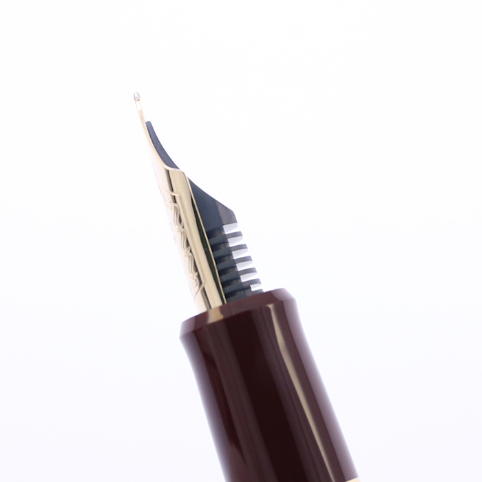 中古)PILOT パイロット 万年筆 カスタム742 ディープレッド 細字