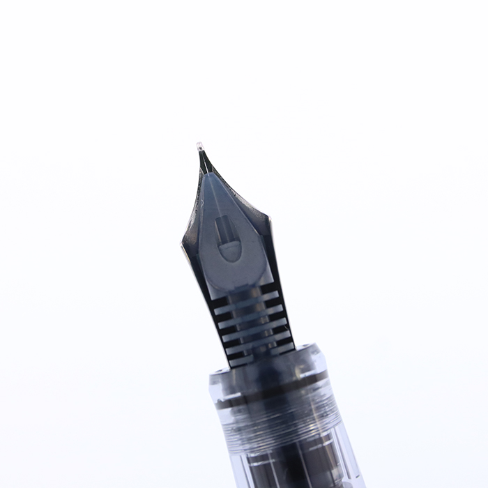 中古)PILOT パイロット 万年筆 カスタム ヘリテイジ92 透明ブラック 中