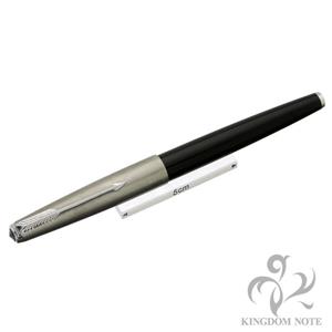 PARKER パーカー 万年筆 #65 ブラック ステンレスキャップ F メイン