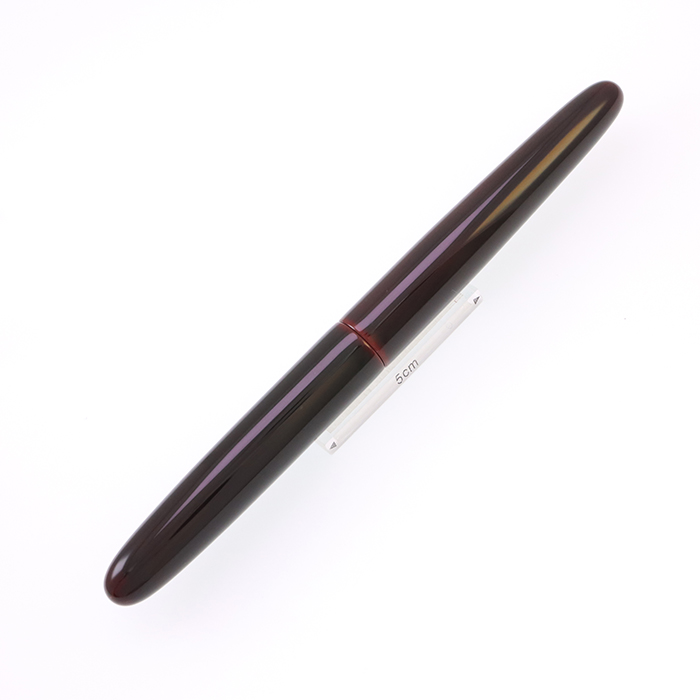 中古)NAKAYA 中屋万年筆 万年筆 シガー ロング 赤溜 軟細字 (旧型ペン