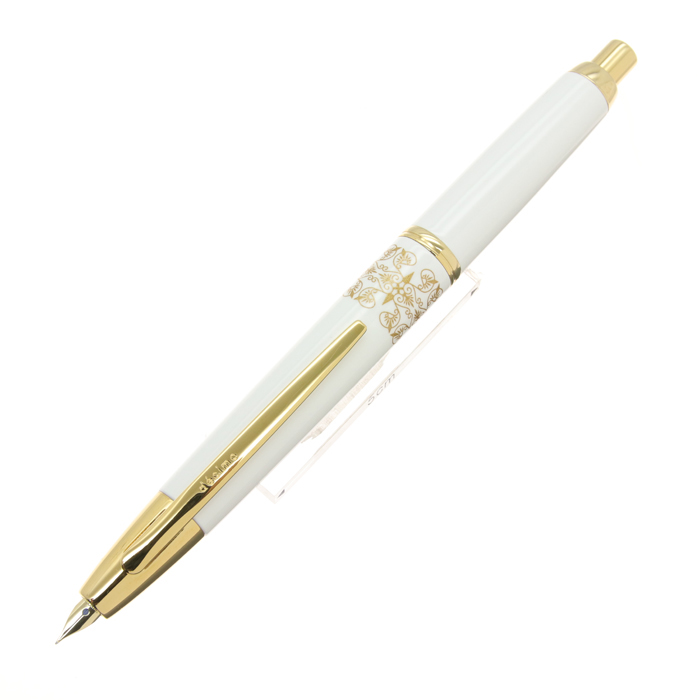 パイロット キャップレス デシモ　パールホワイト　18K M字 万年筆 キャップレス・デシモ パールホワイト | 伊東屋