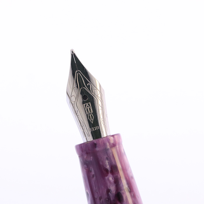 DELTA Vintage Collection purple 万年筆　字幅F 中古)DELTA デルタ 万年筆 ビンテージコレクション パープル M（商品ID