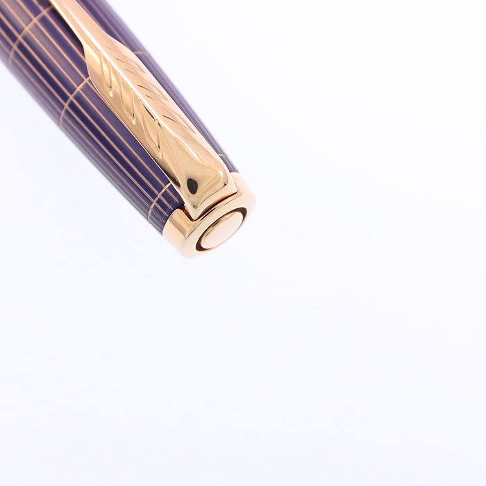 中古)PARKER パーカー 万年筆 ソネット プレミアム パープルシズレPGT