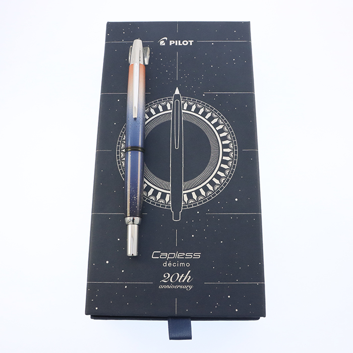 中古)PILOT パイロット 万年筆 限定 キャップレス デシモ 20th 極細字