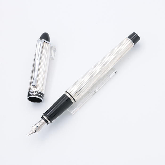 アウロラ万年筆シルバー 詳細ページ | 万年筆 ボールペンなど高級筆記具の販売・買取