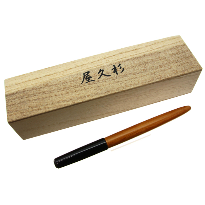 プラチナ万年筆屋久杉デスクペン元箱付