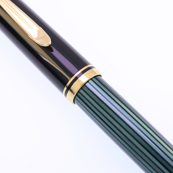 中古)Pelikan ペリカン 万年筆 スーベレーン M400 グリーンストライプ