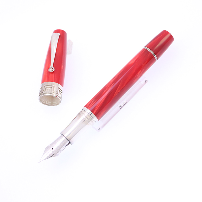 中古)Montegrappa モンテグラッパ 万年筆 エキストラ1930 レッド F