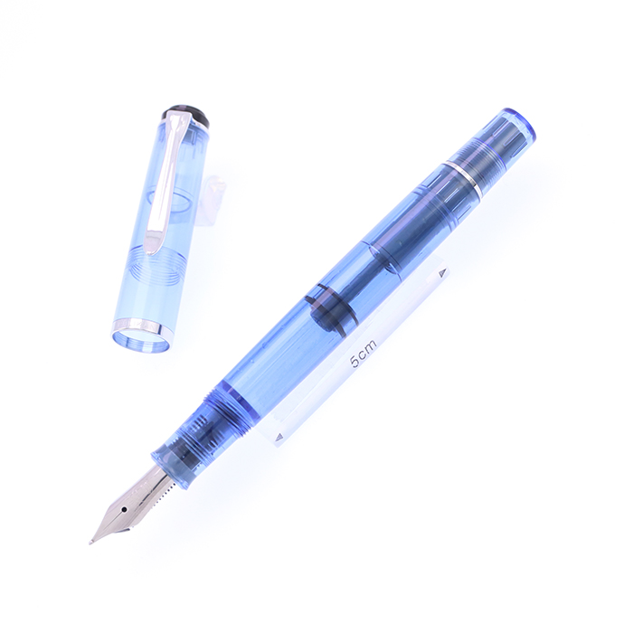 中古)Pelikan ペリカン 万年筆 M205 デモンストレーター ブルー M 