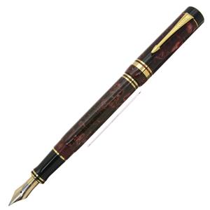 PARKER パーカー 万年筆 デュオフォールド マーブルレッド センテニアル F メイン