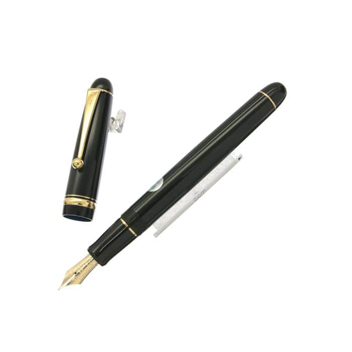 PILOT 万年筆 カスタム74 新品未使用 黒 中細字 名入り 定価13200