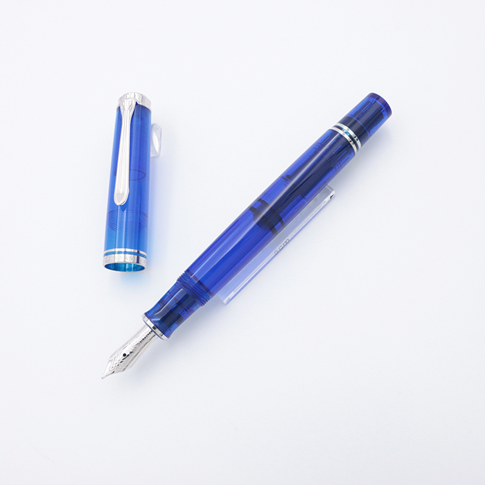 ペリカン｜M605｜スーべレーン青縞｜EF（極細字）｜14k ｜限定万年筆