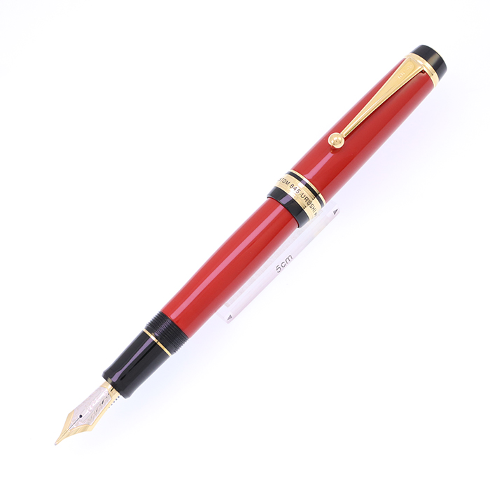 パイロット万年筆 カスタム 14K-585 M 黒中字 未使用品 中古)PILOT パイロット 万年筆 カスタム845 漆 朱 太字(商品ID