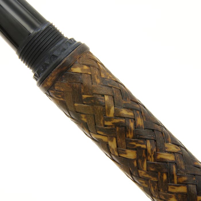 新品)PLATINUM プラチナ 万年筆 出雲 竹編み 横網代 #10 虎斑(トラフ