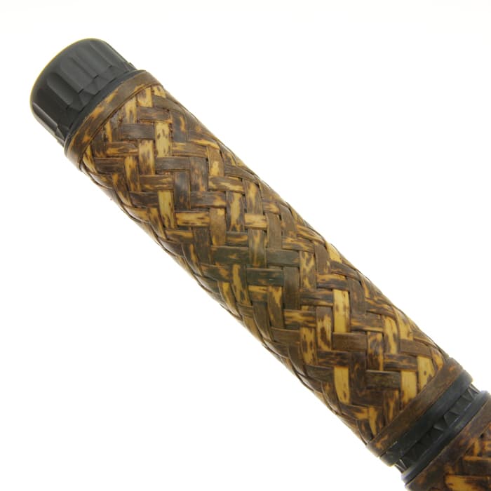 新品)PLATINUM プラチナ 万年筆 出雲 竹編み 横網代 #10 虎斑(トラフ