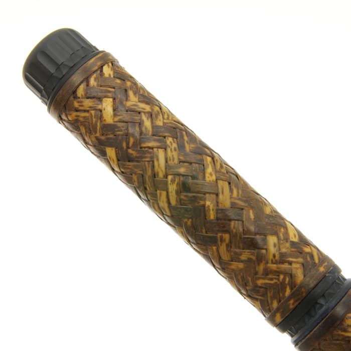 新品)PLATINUM プラチナ 万年筆 出雲 竹編み 横網代 #10 虎斑(トラフ