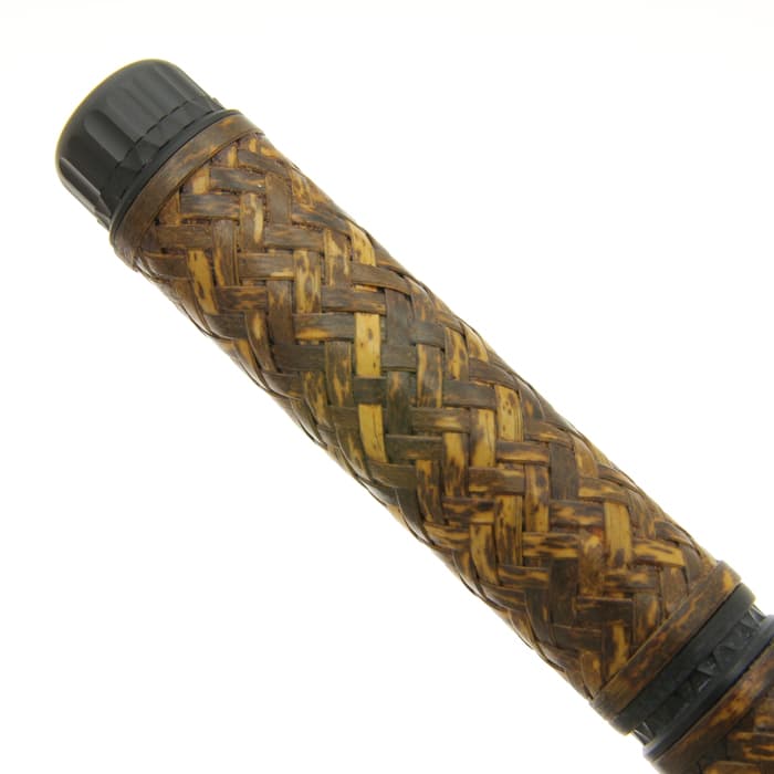 新品)PLATINUM プラチナ 万年筆 出雲 竹編み 横網代 #10 虎斑(トラフ