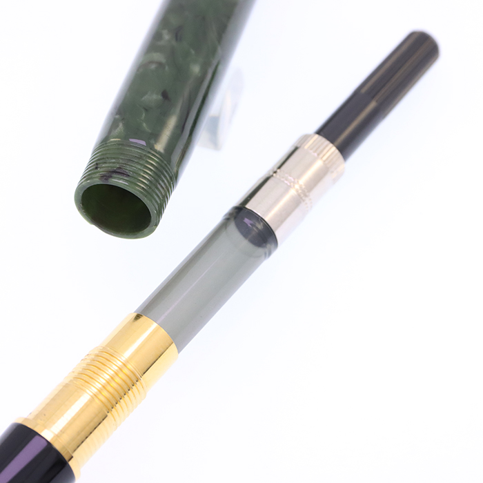 中古)PARKER パーカー 万年筆 デュオフォールド ジェードグリーン