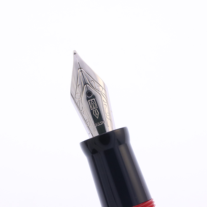 中古)DELTA デルタ 万年筆 ストーンコレクション レッド F（商品ID