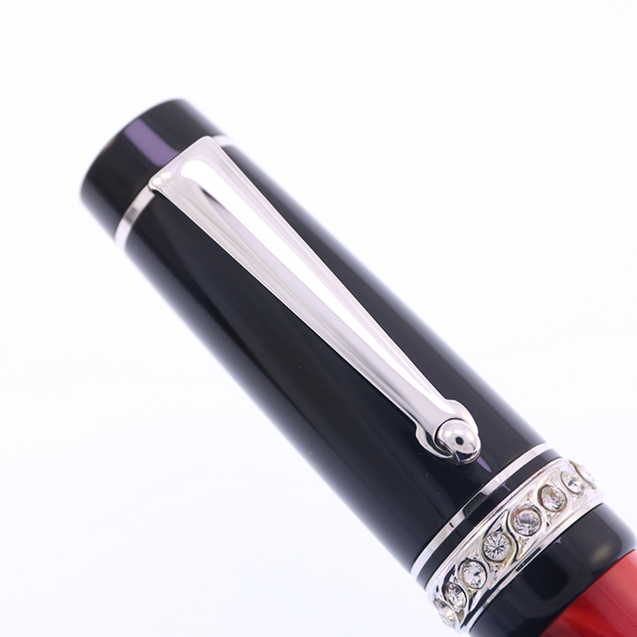 中古)DELTA デルタ 万年筆 ストーンコレクション レッド F（商品ID