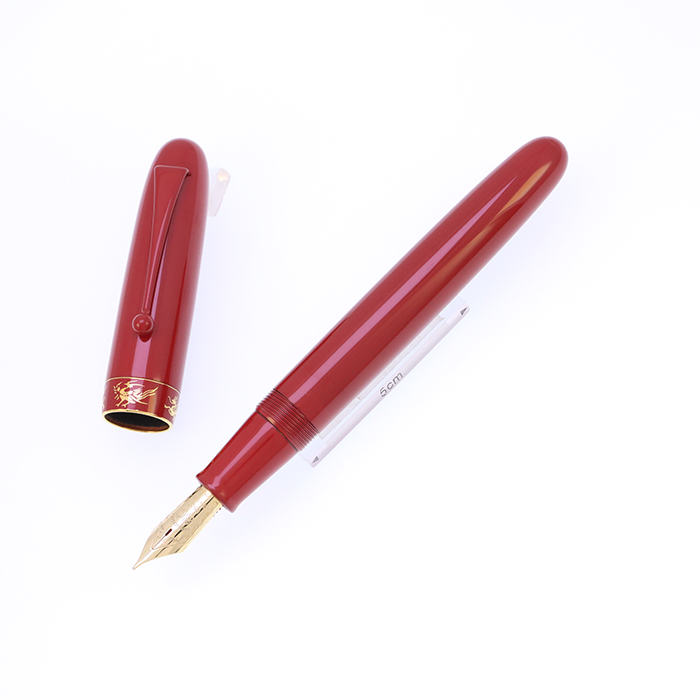 中古)PILOT パイロット 万年筆 創立80周年記念 四神 朱 中字（商品ID