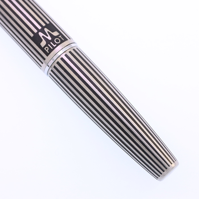 中古)PILOT パイロット 万年筆 ミュー ストライプ 細字（商品ID