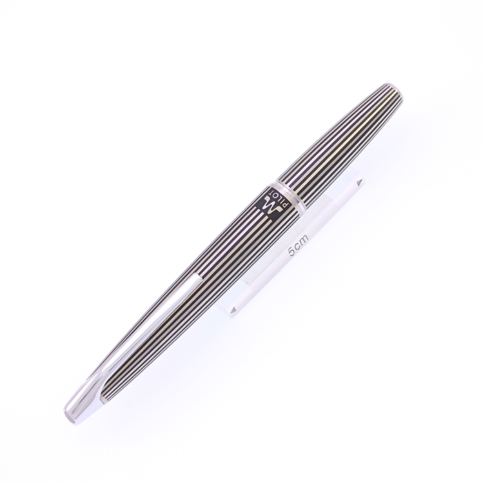中古)PILOT パイロット 万年筆 ミュー ストライプ 細字（商品ID