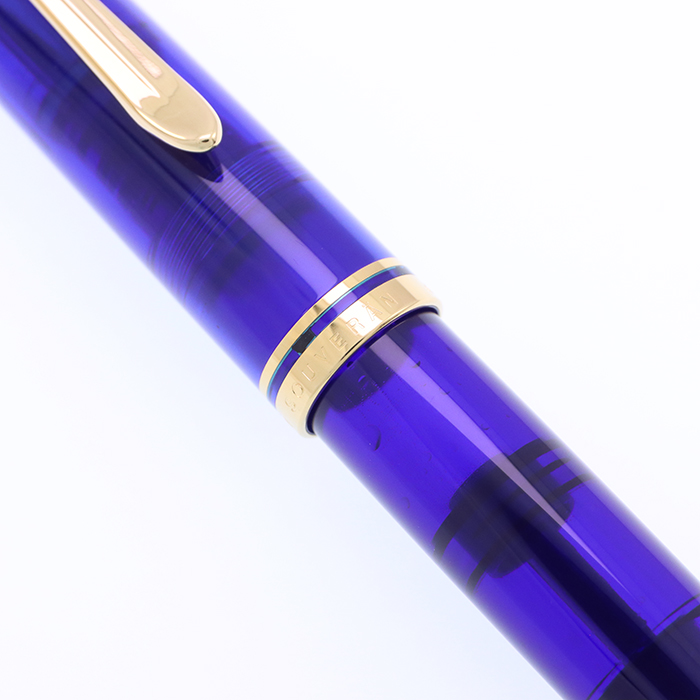 中古)Pelikan ペリカン 万年筆 スーベレーン M600 マリーンブルー F