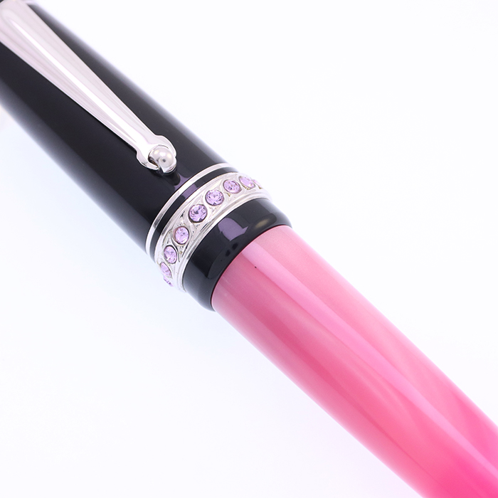 中古)DELTA デルタ 万年筆 ストーンコレクション ピンク F（商品ID