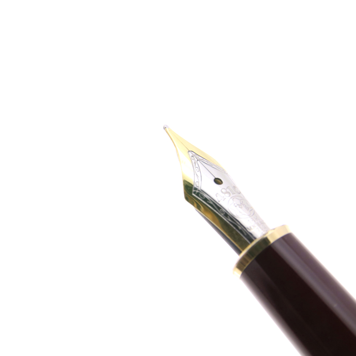 美品 144 M ボルドー 中白 モンブラン 万年筆 モンブラン マイスターシュテュック 144 ボルドー 中白 M 中字 万年筆