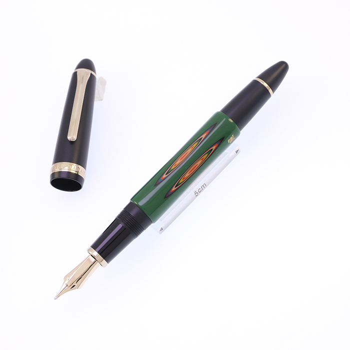 中古)SAILOR セーラー 万年筆 清照漆芸 楕円 長刀研ぎ クロス