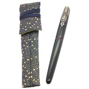 NAKAYA 中屋万年筆 万年筆 趣味の文具箱限定 ライターモデル ポータブル 廻り止め 黒溜 軟中字 (首軸象嵌) メイン
