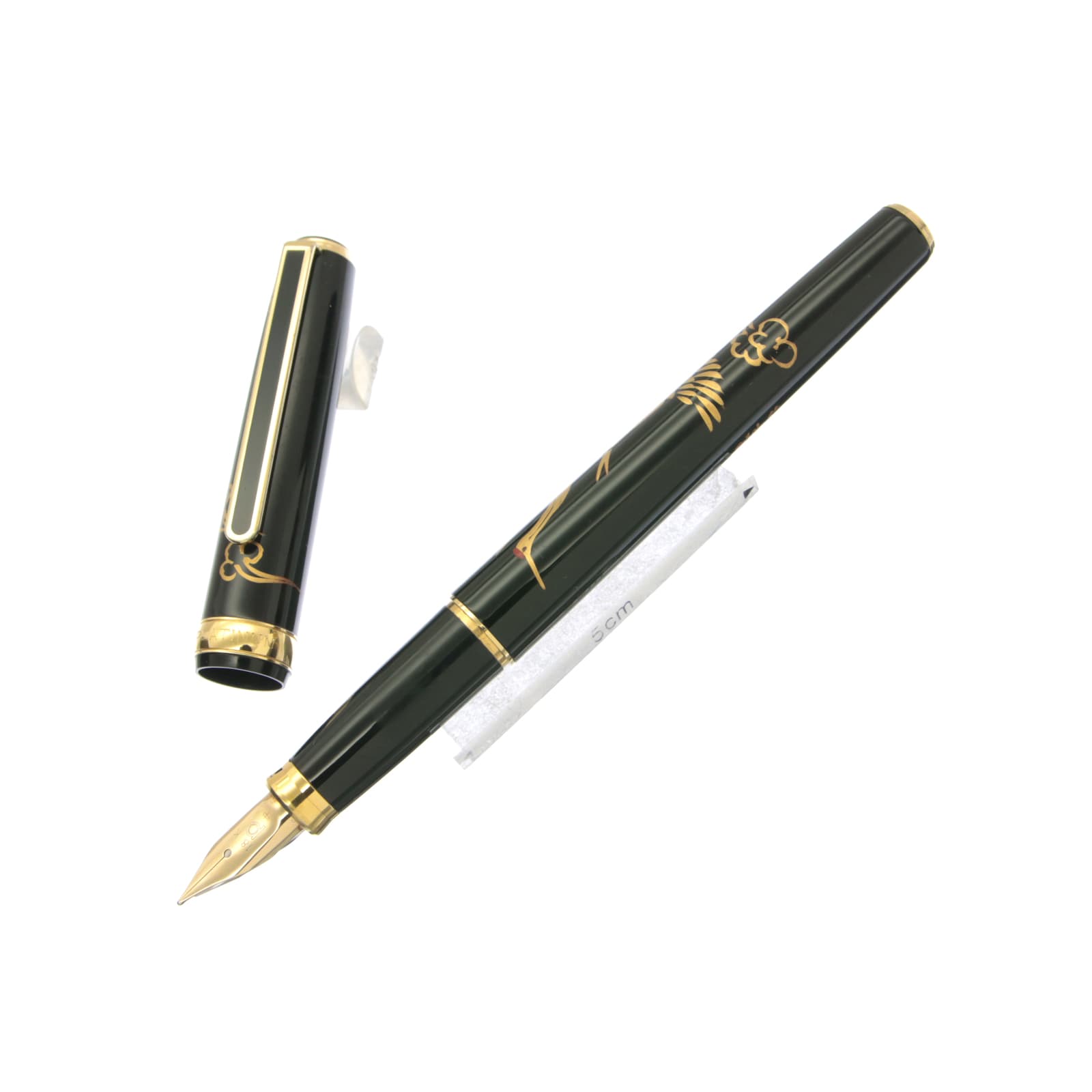 美品 PLATINUM 18 プラチナ 万年筆 ペン先18K GOLD シルバー ゴールド 
