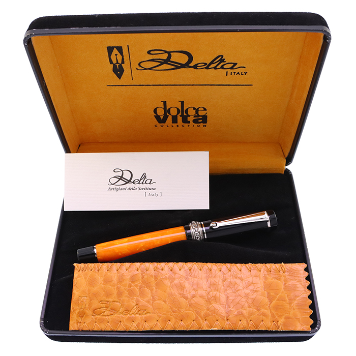 中古)DELTA デルタ 万年筆 ドルチェビータ ミニ F (旧型ロゴ)（商品ID